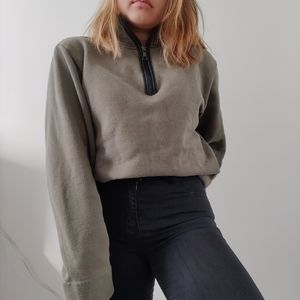Army Green Quarter Zip Sweater from GAP